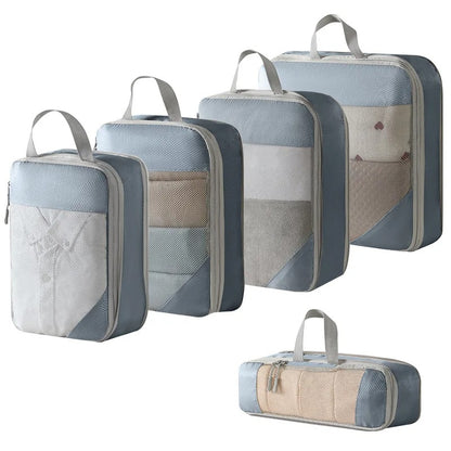 Travel Accessories Compression Packing Cubes - Organizers for Suitcases Expandable